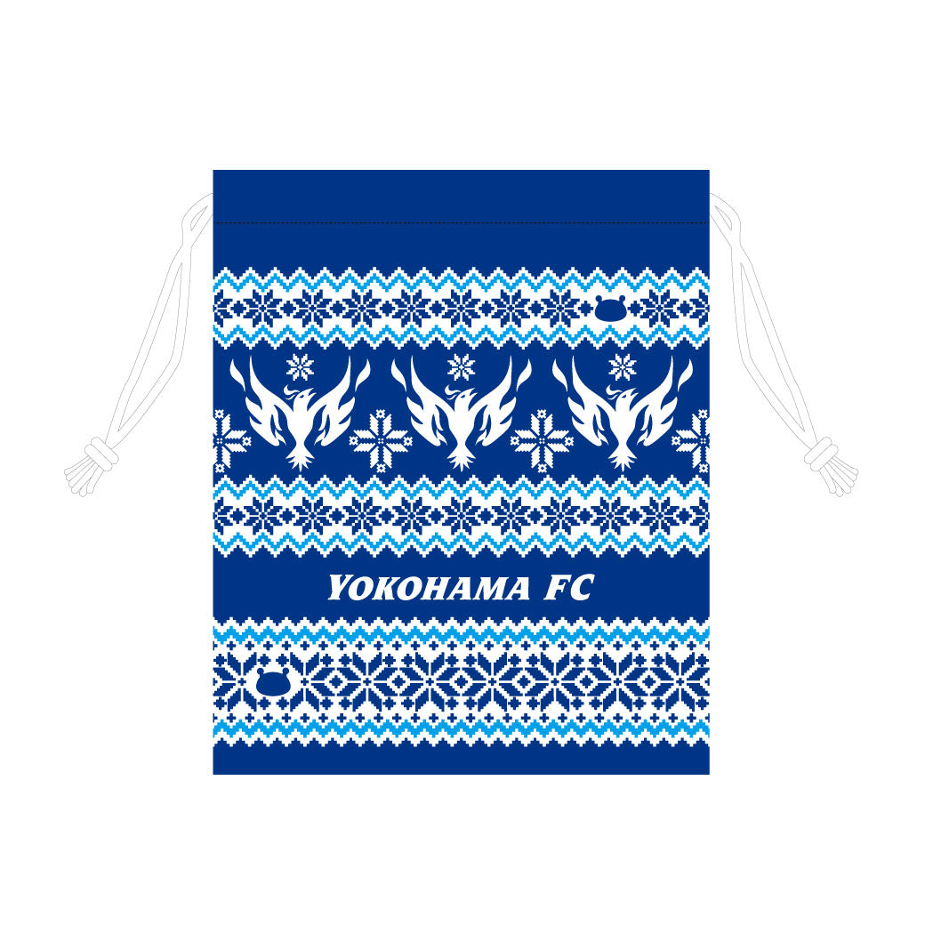 横浜FCオリジナルニット柄巾着