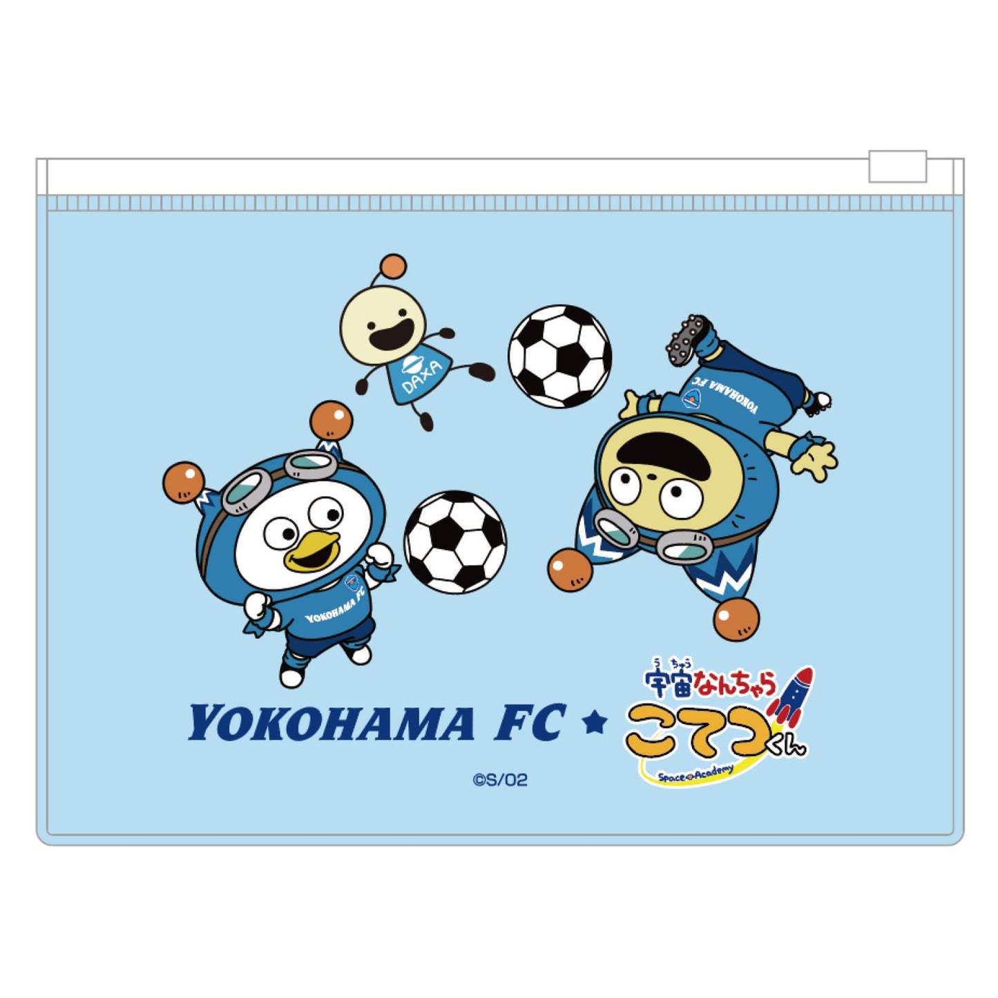 横浜FC 宇宙なんちゃら こてつくんコラボクリアポーチ