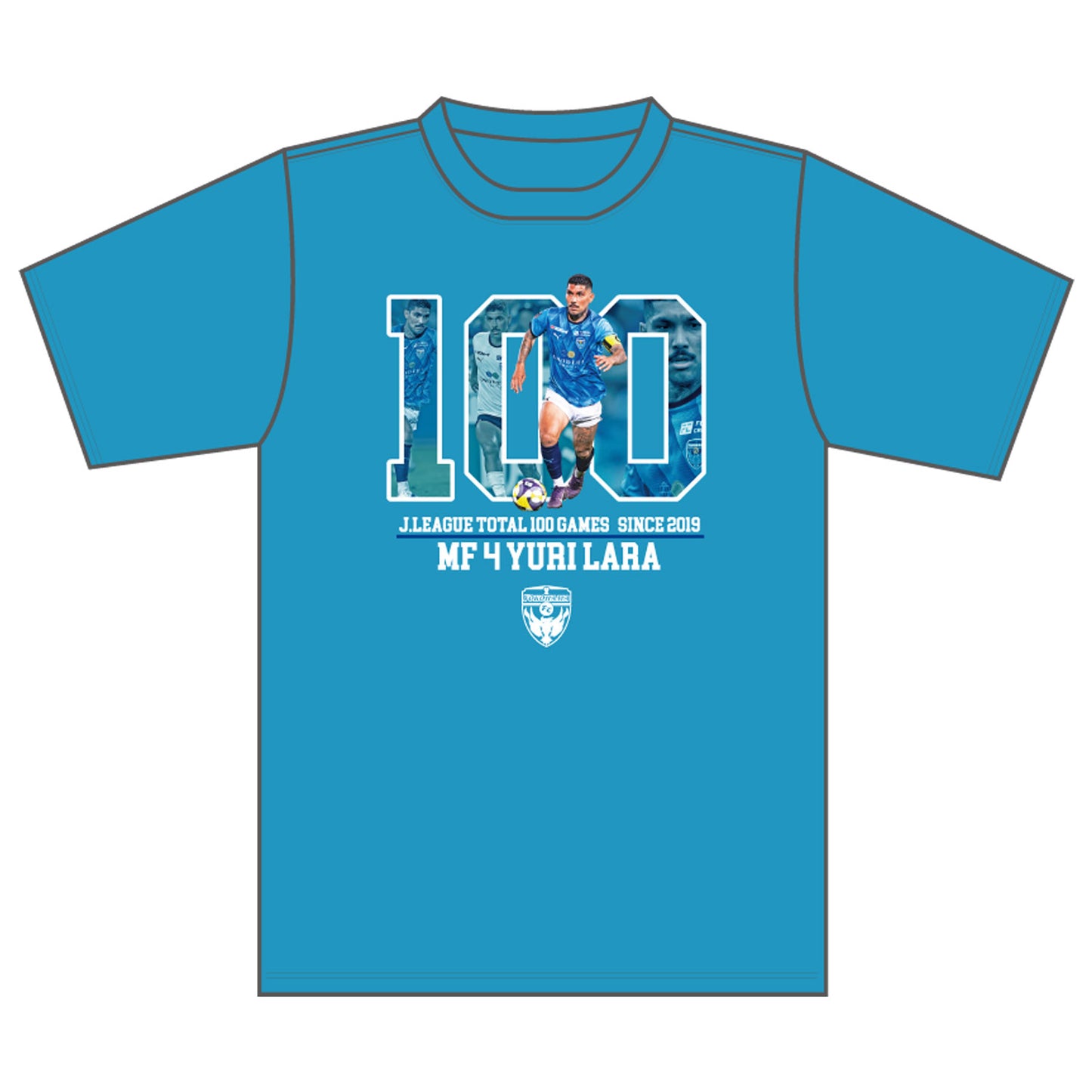 ユーリララ選手Ｊリーグ通算100試合出場記念実写Tシャツ