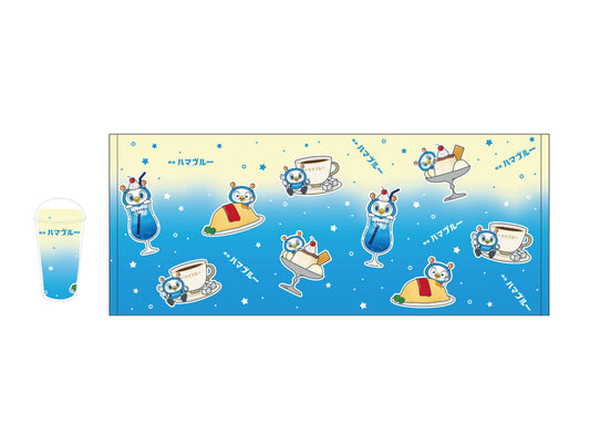 喫茶ハマブルーカップ入りフェイスタオル