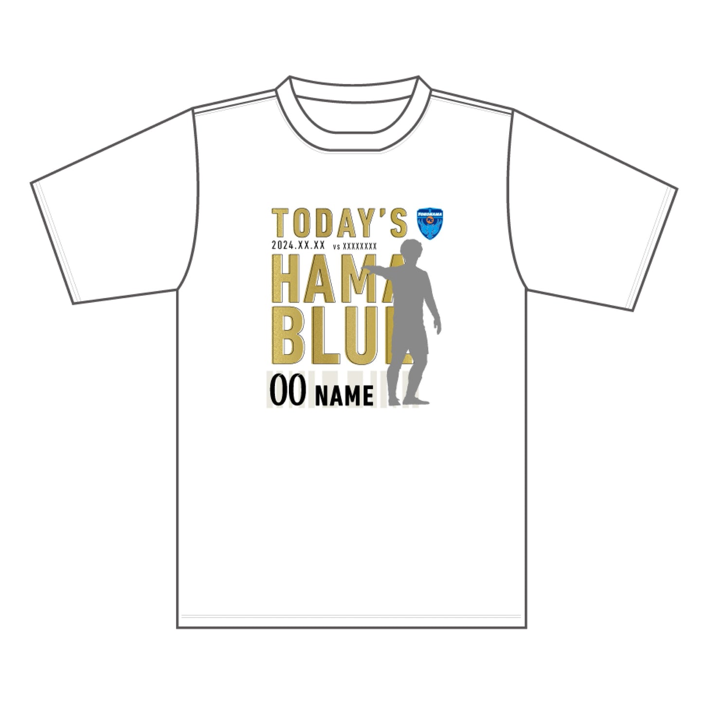 【Tシャツ】4/3ファジアーノ岡山戦TODAY'S HAMABLUE