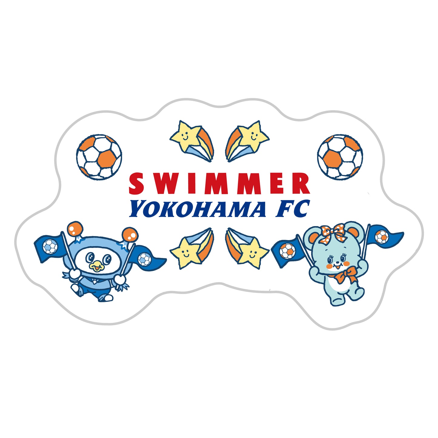 フリ丸×SWIMMERコラボステッカー